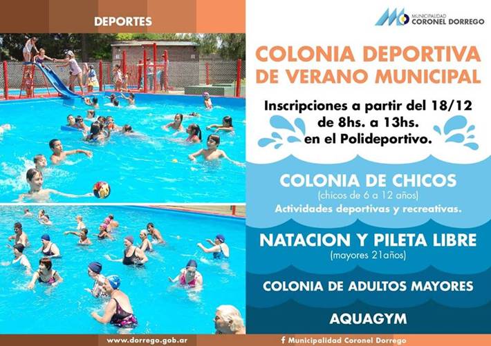  Inscripción abierta para Colonia Deportiva de Verano Municipal de Vacaciones