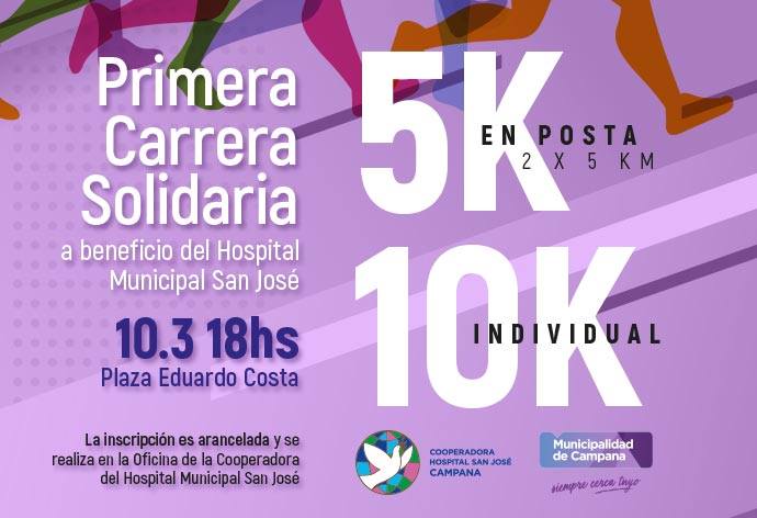  Cómo prepararse para la Carrera Solidaria a beneficio de la Cooperadora del Hospital