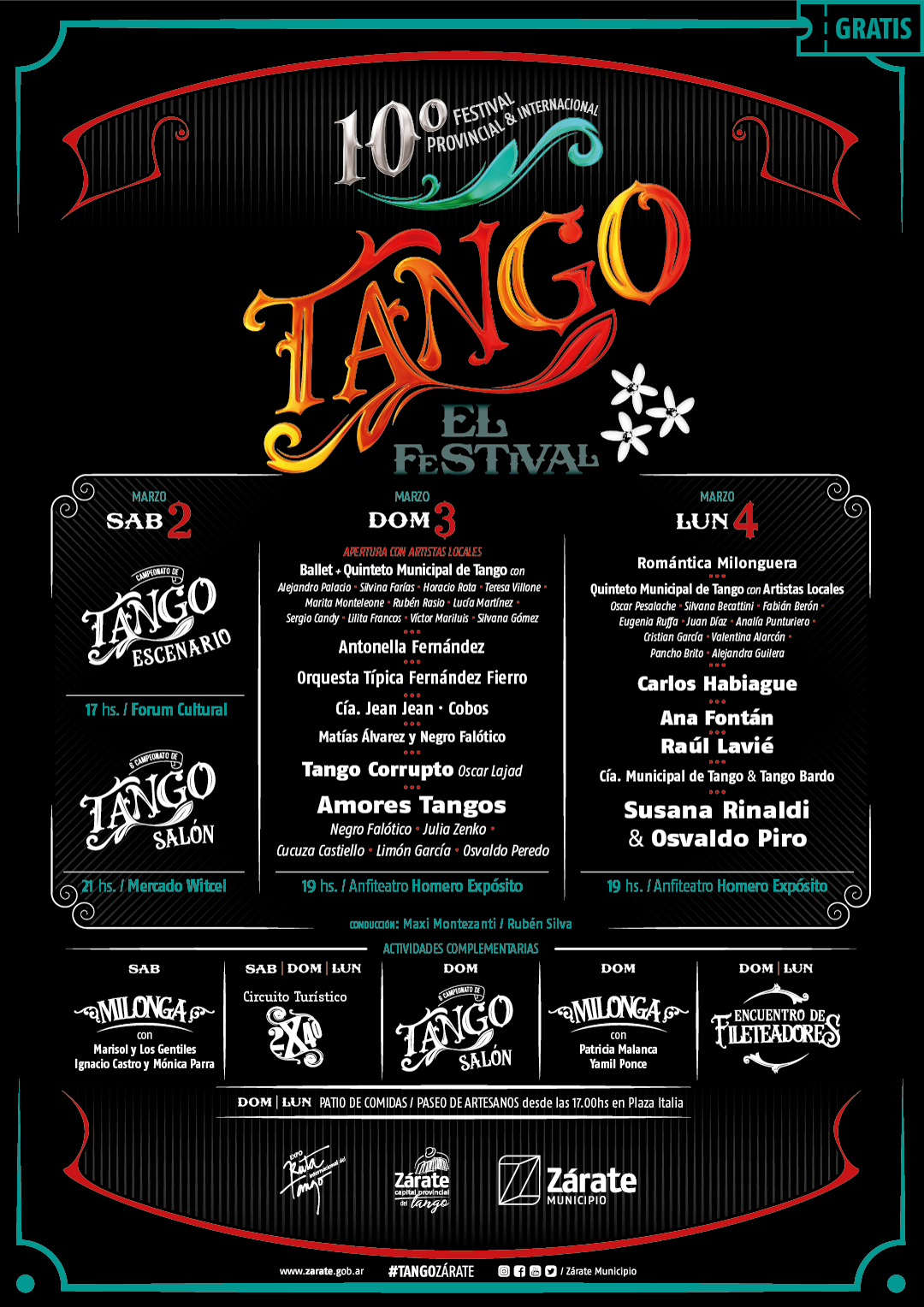  Se presentó el 10° Festival Provincial e Internacional de Tango