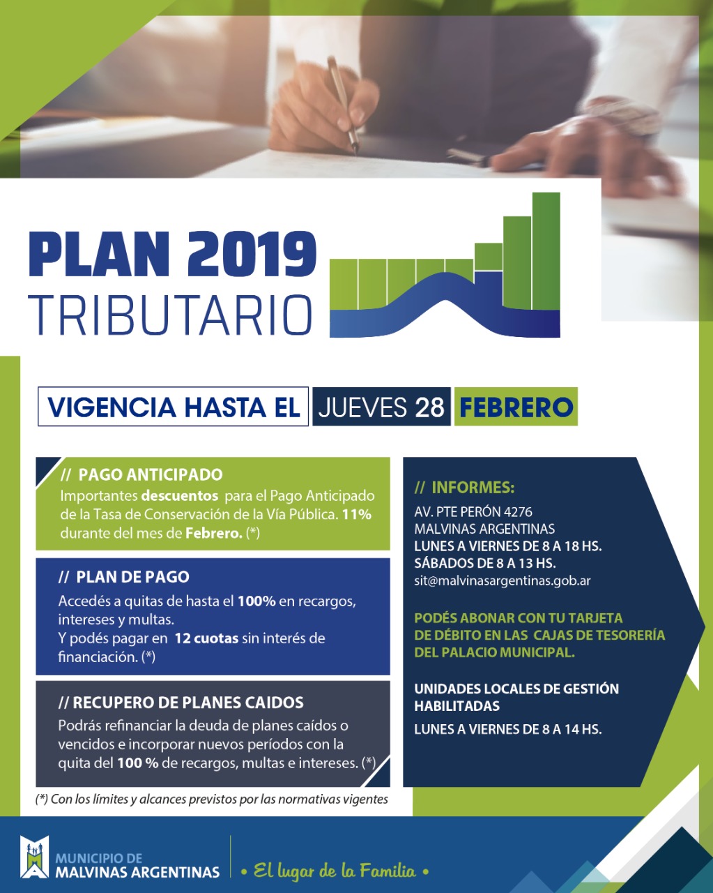  Plan Tributario 2019: se extiende un mes