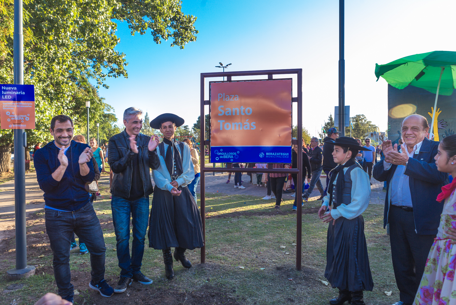  Reinauguraron la plaza “Santo Tomás” de el Zorzal