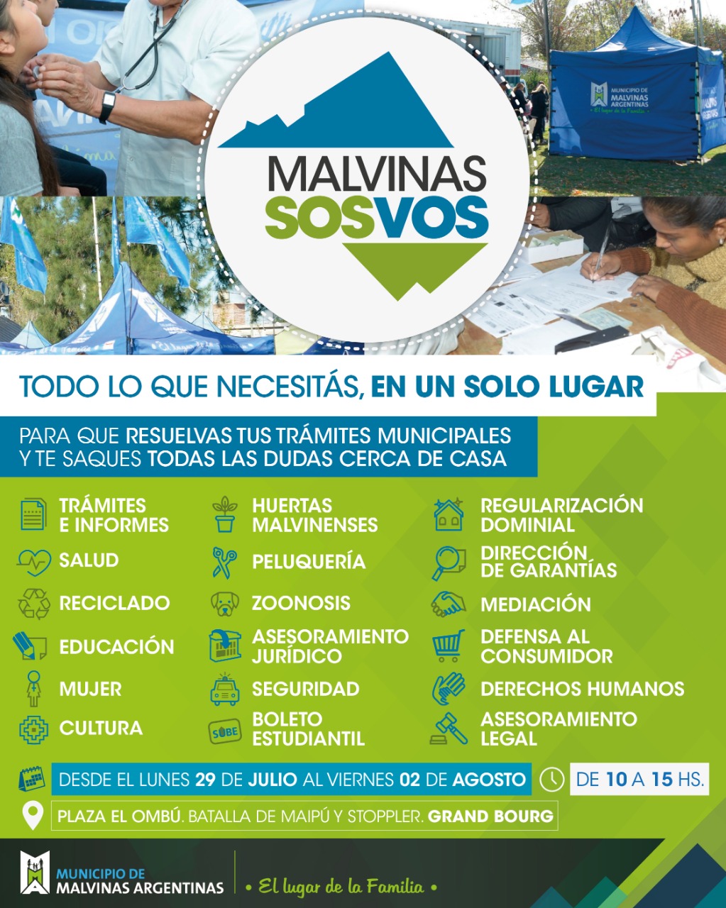  “Malvinas sos vos” vuelve a Grand Bourg