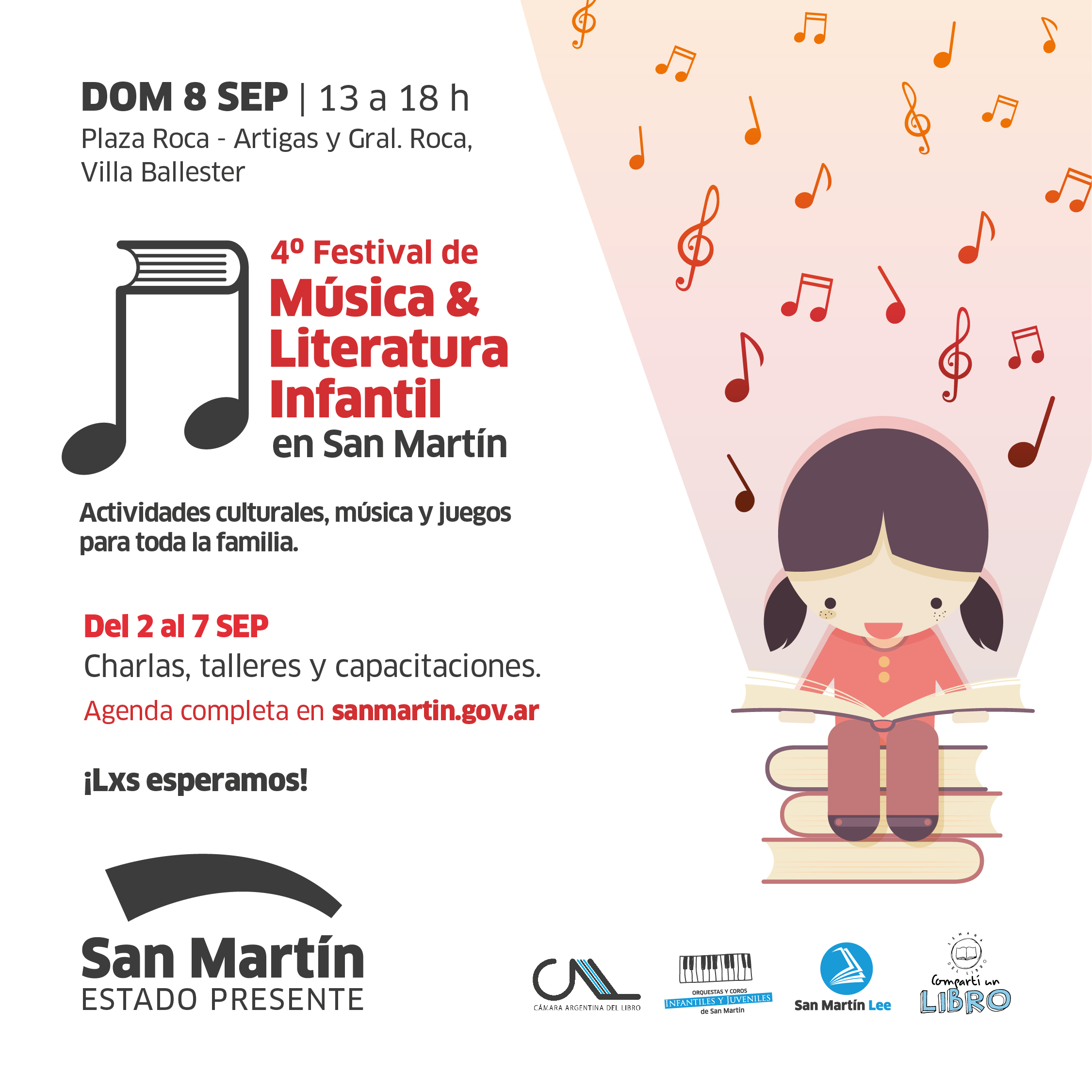  En septiembre, llega el 4° Festival de Música y Literatura Infantil