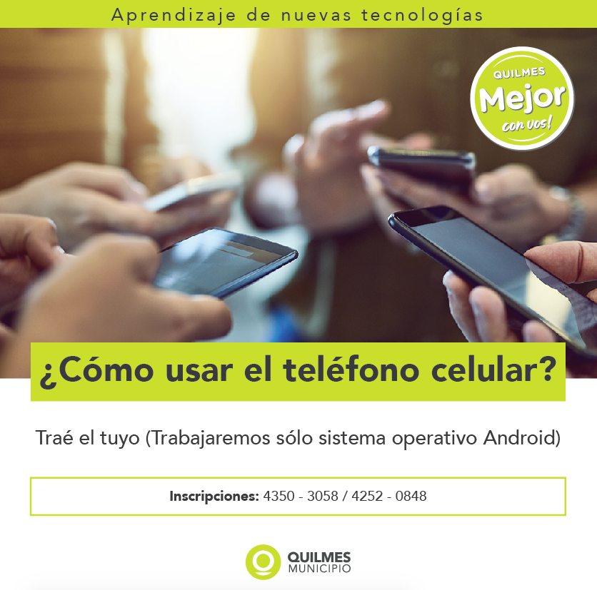  Taller de uso del celular para adultos mayores