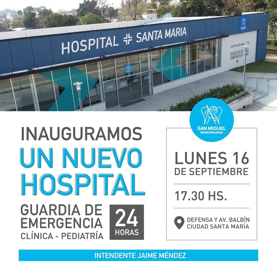  Inauguración del tercer hospital municipal