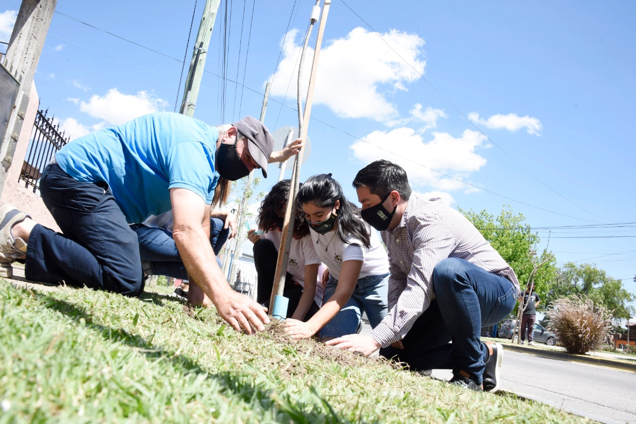  Se plantaron nuevos árboles en Villa de Mayo junto a los vecinos