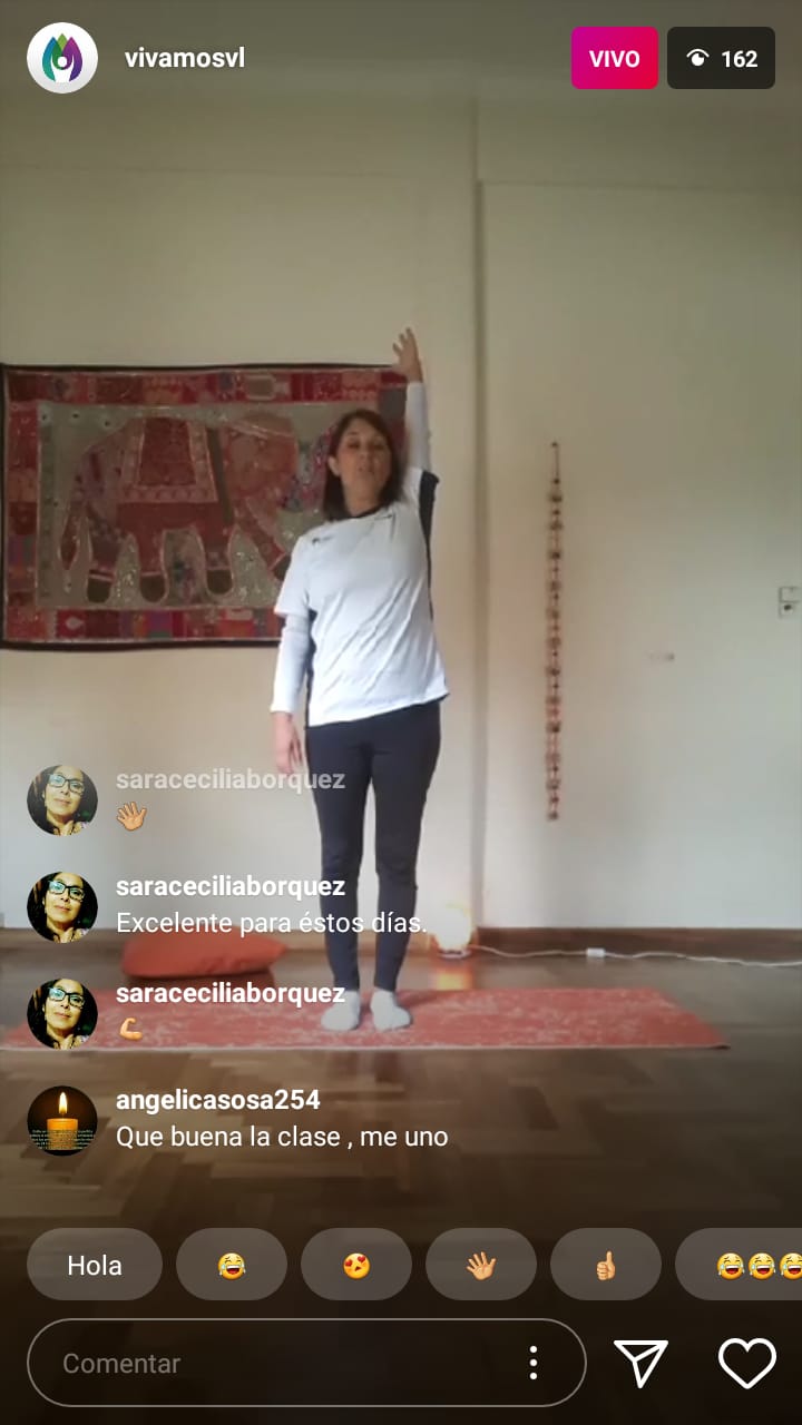  Clases de gimnasia en vivo por Instagram