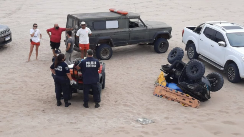  Tragedia en Pinamar: Murió una turista que andaba en cuatriciclo