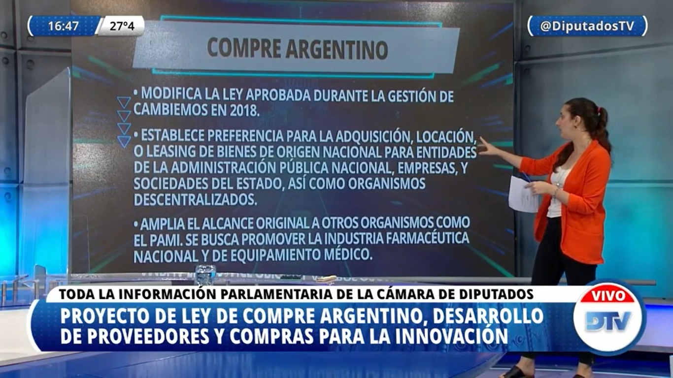  Diputados: Qué impulsa y cuáles son los posibles beneficios del proyecto de compre Argentino
