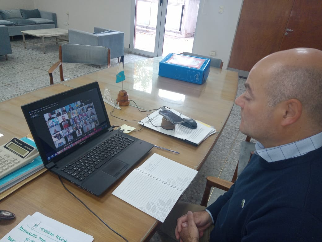  Reunión virtual del Intendente Reyes con el Sr. Gobernador de la Provincia