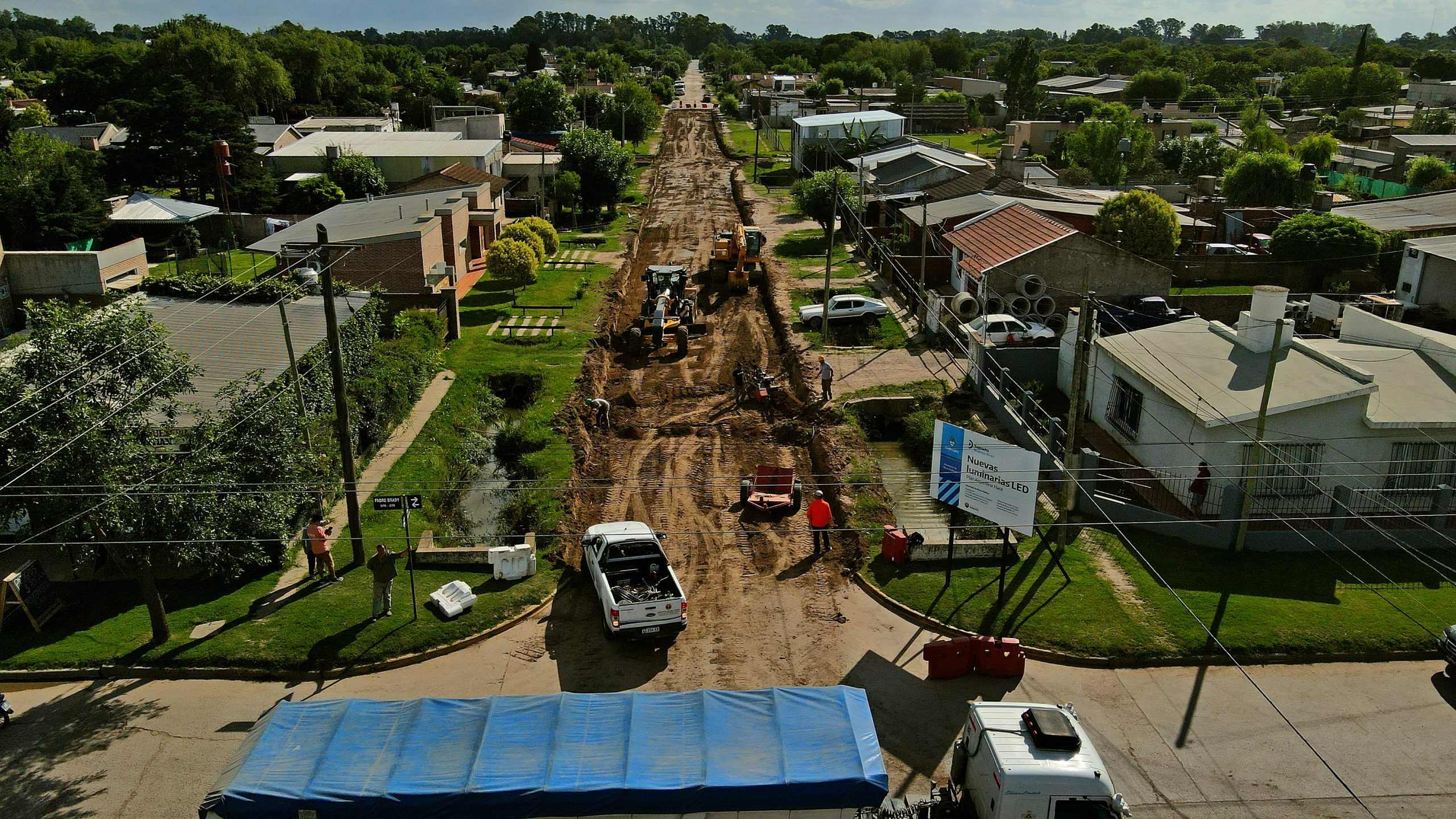  Se habilitaron las cuadras pavimentadas en la Calle Antártida