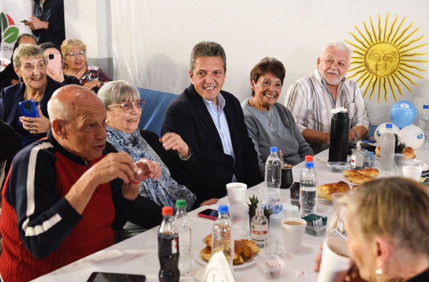  Sergio Massa: “Que vivan bien los jubilados no es solo una obligación, sino que es un mandato familiar”