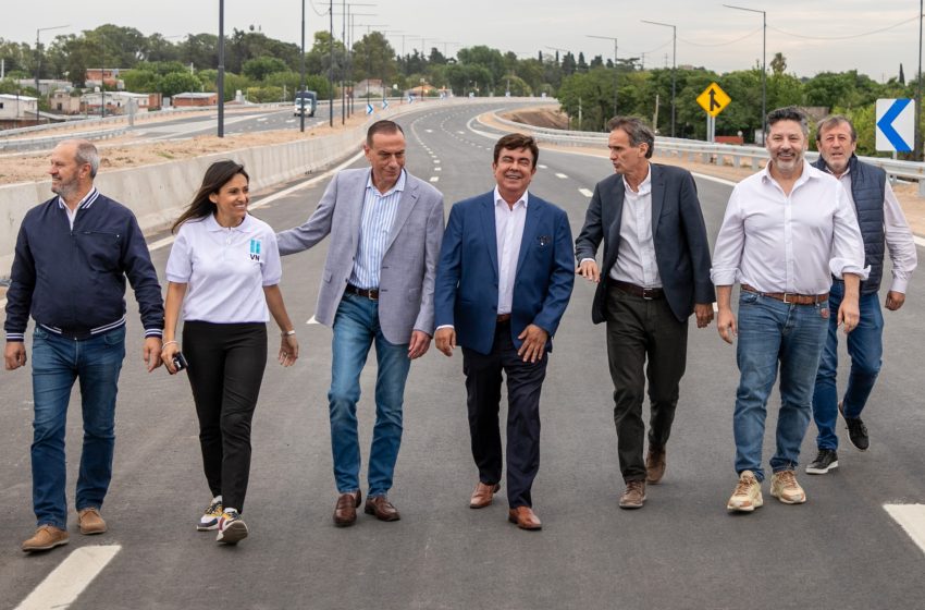  Espinoza y Katopodis habilitaron un nuevo tramo de la Autopista Presidente Perón