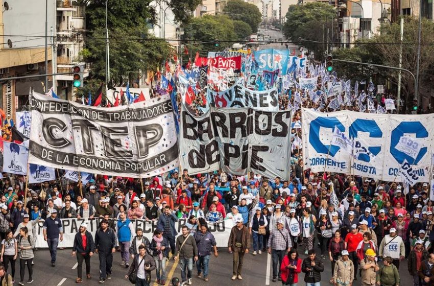  La ciudad de Buenos Aires brindó información sobre la marcha piquetera de hoy