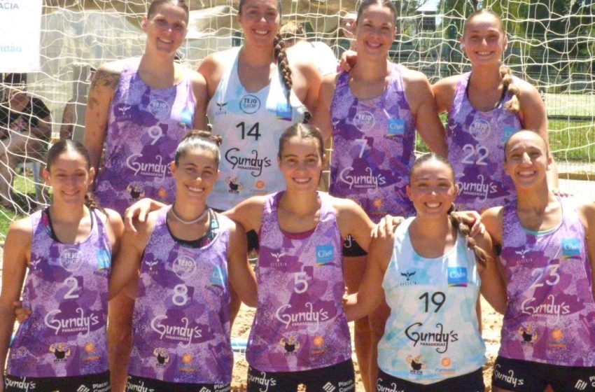  El equipo de beach handball se clasificó a la Copa Argentina