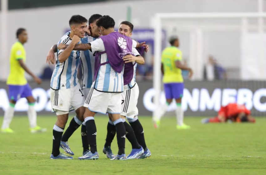  Argentina venció 1-0 a Brasil Sub-23 y clasificó a los Juegos Olímpicos