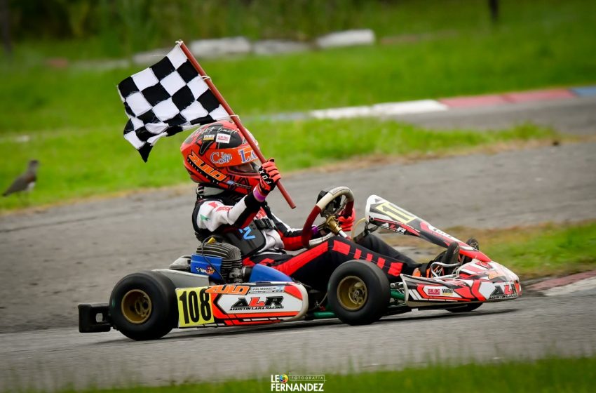  Dino Palmarochi ganó la segunda carrera del Campeonato de Karting
