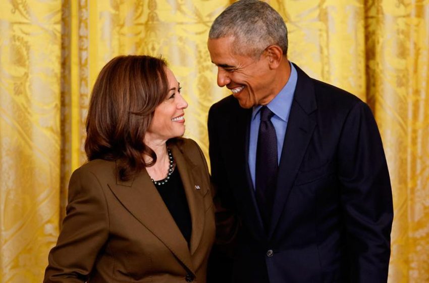  Barack Obama anunció su apoyo a la candidatura presidencial de Kamala Harris