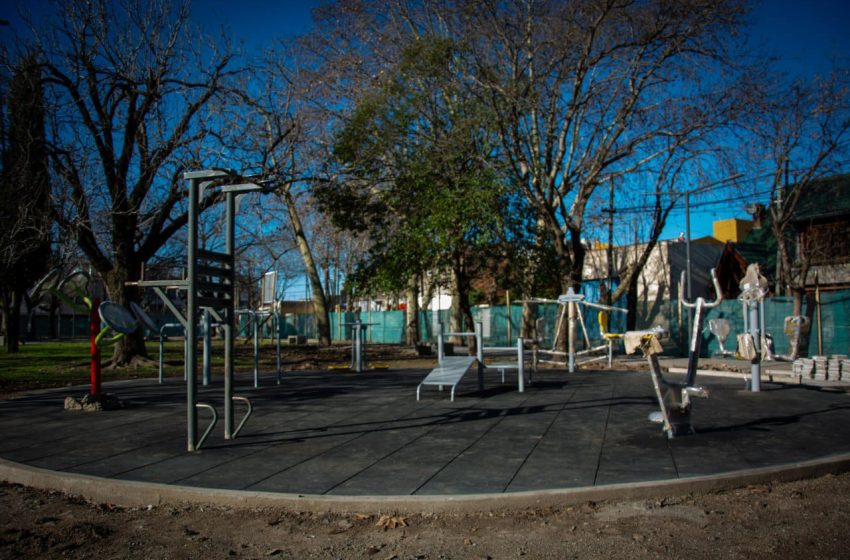 Avanza la obra en la Plaza Sarmiento de Bernal Oeste