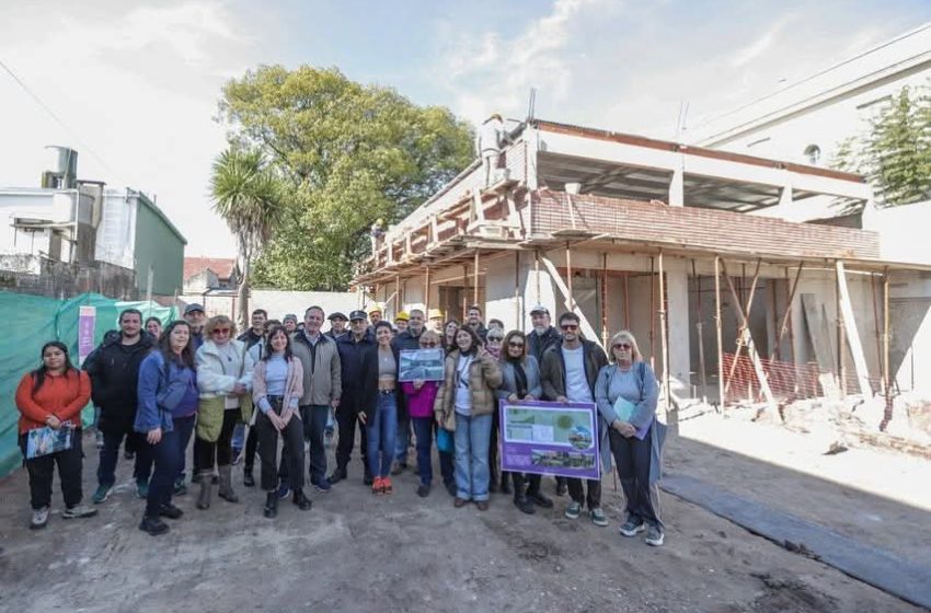  Mayra Mendoza supervisa las obras del nuevo CGPC en Bernal