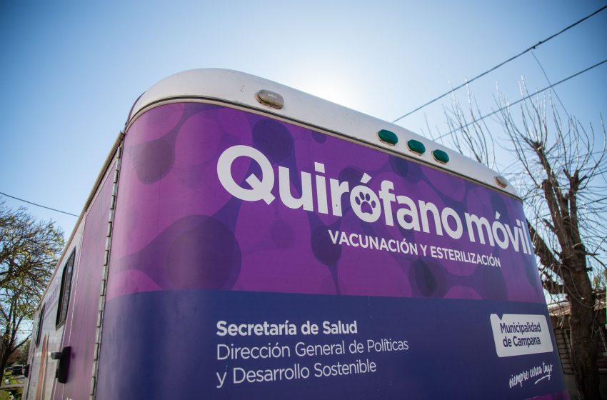  El quirófano móvil realizará castraciones gratuitas en la Plaza Eduardo Costa