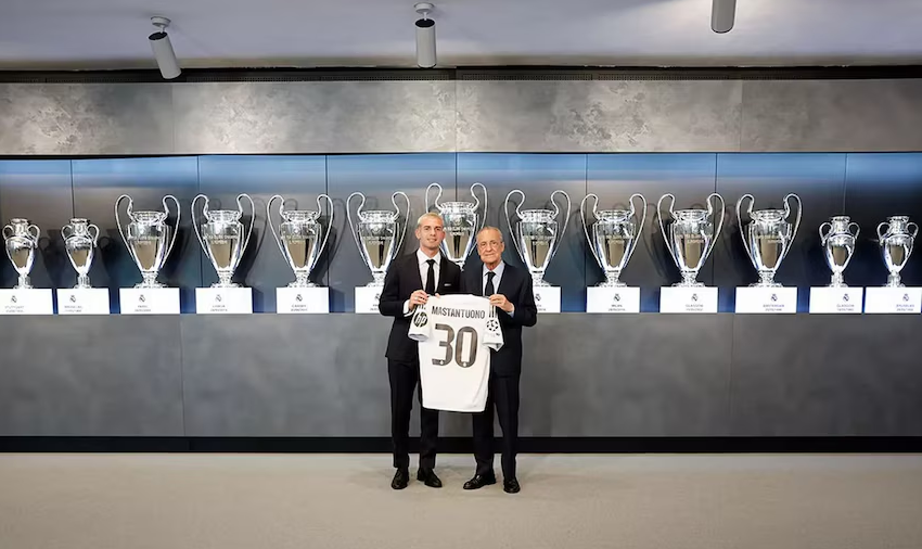  Franco Mastantuono fue presentado como jugador del Real Madrid
