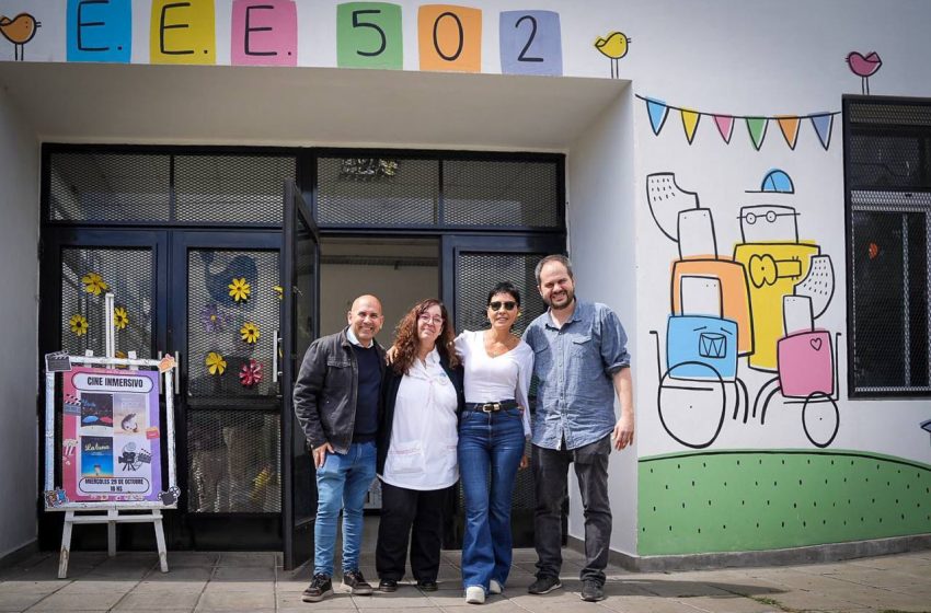  Nueva sala de cine en escuela especial de Quilmes
