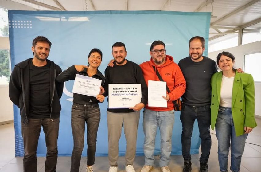  Quilmes entregó subsidios y personerías a clubes e instituciones deportivas